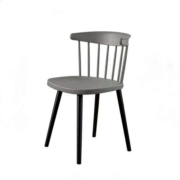 Plastic_Windsor_Style_Grey_Dining_Chair_With_Black_Legs