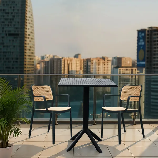 Plastic_Outdoor_Black_Square_Dining_Table_With_Tripod_Base