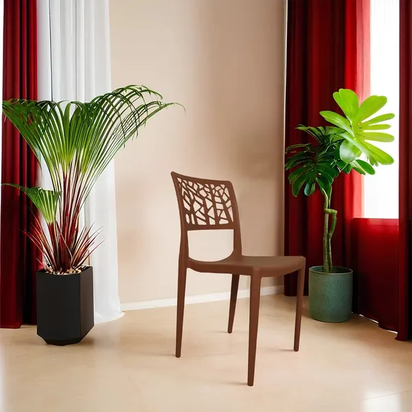 Plastic_Traditional_Carved_Backrest_Brown_Dining_Chair