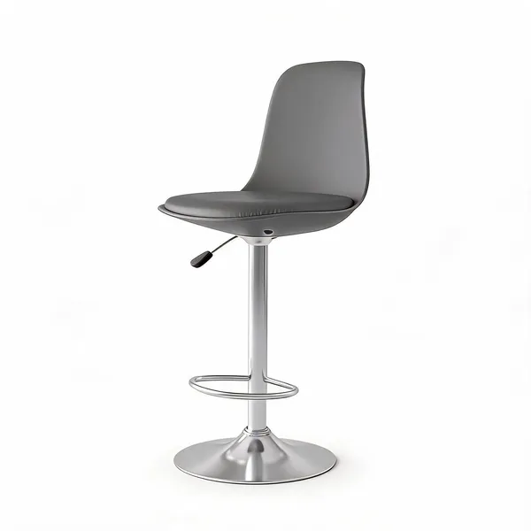 Plastic_Modern_Grey_Adjustable_Height_Bar_Stool