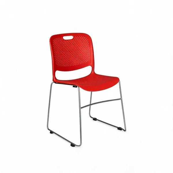 Plastic_Modern_Stackable_Red_Chair