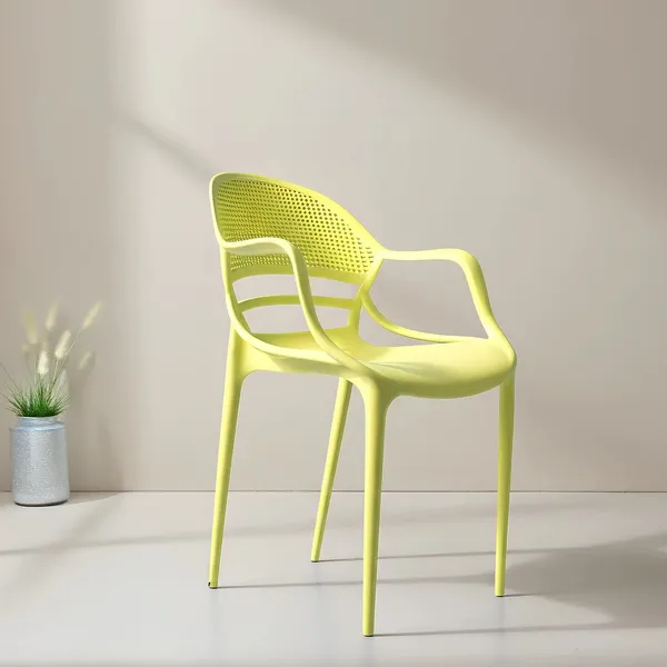 Plastic_Modern_Perforated_Lime_Green_Armchair