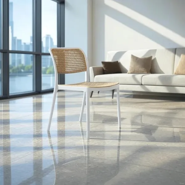 Rattan_Modern_White_Beige_Dining_Chair