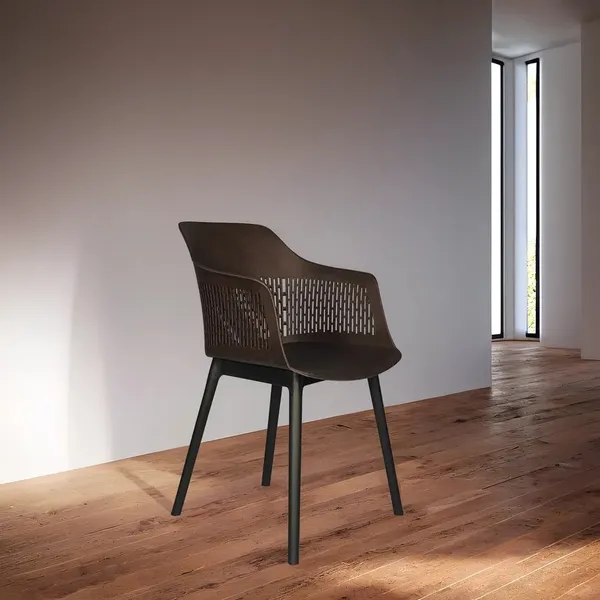 Plastic_Mesh_Back_Brown_Armchair