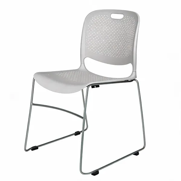 Plastic_Modern_Stackable_White_Metal_Frame_Chair
