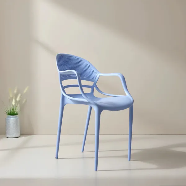 Plastic_Modern_Textured_Back_Blue_Armchair