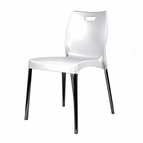 Plastic_Modern_White_Black_Legs_Dining_Chair
