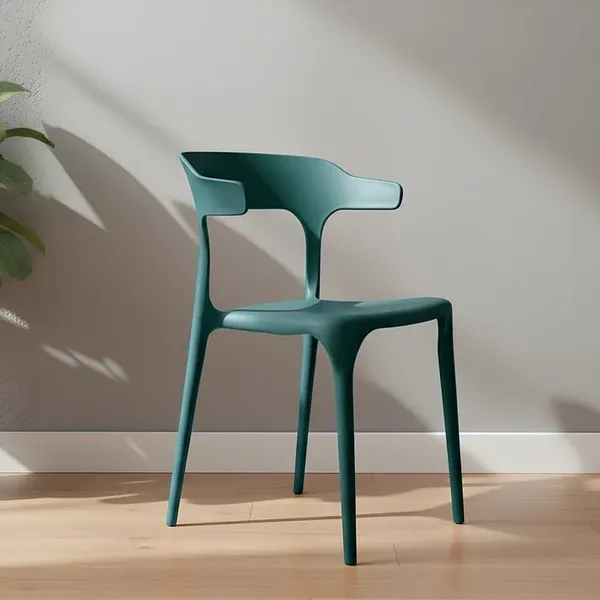 Plastic_Modern_Stackable_Green_Dining_Chair