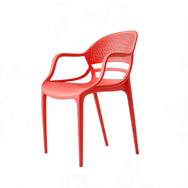 Plastic_Modern_Red_Perforated_Back_Dining_Chair