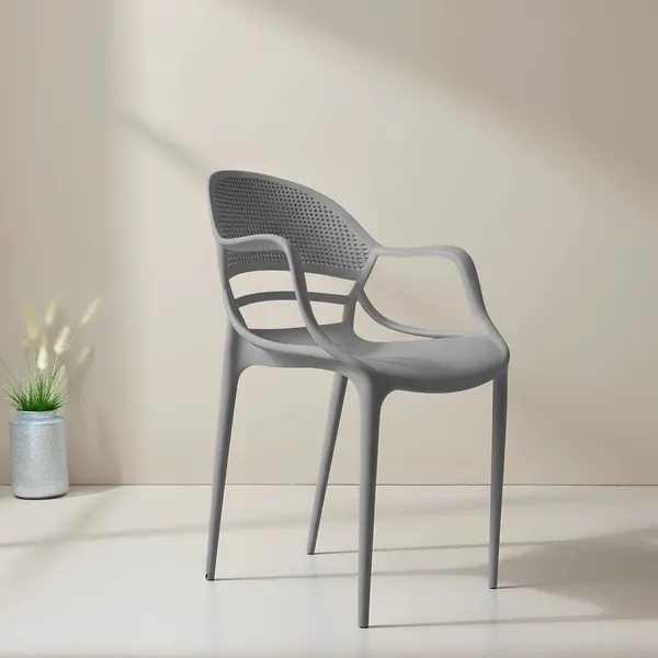 Plastic_Modern_Grey_Mesh_Back_Armchair