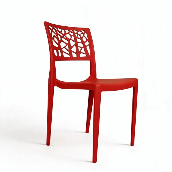 Plastic_Contemporary_Geometric_Cutout_Red_Dining_Chair