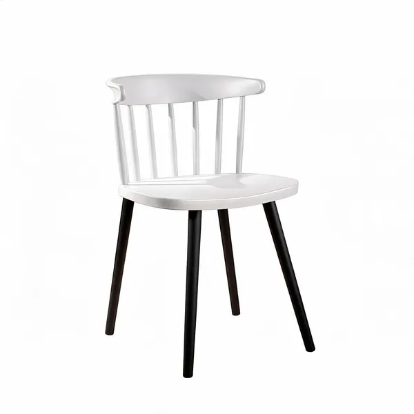 Plastic_Contemporary_Spindle_Back_White_And_Black_Dining_Chair