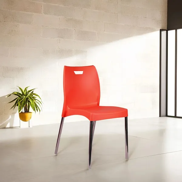 Plastic_Modern_Red_Chair_With_Black_Metal_Legs