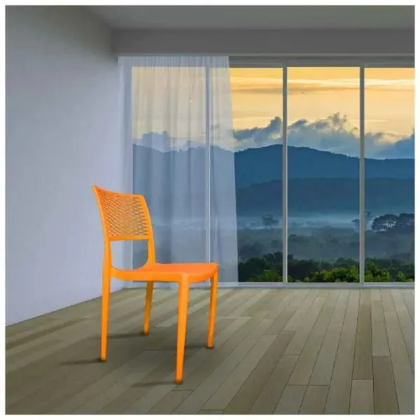Plastic_Stackable_Perforated_Back_Orange_Chair