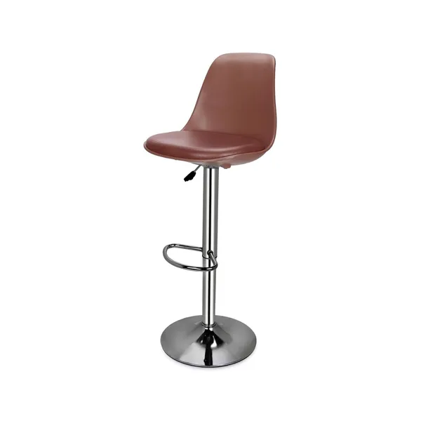 Plastic_Modern_Adjustable_Height_Brown_Bar_Stool