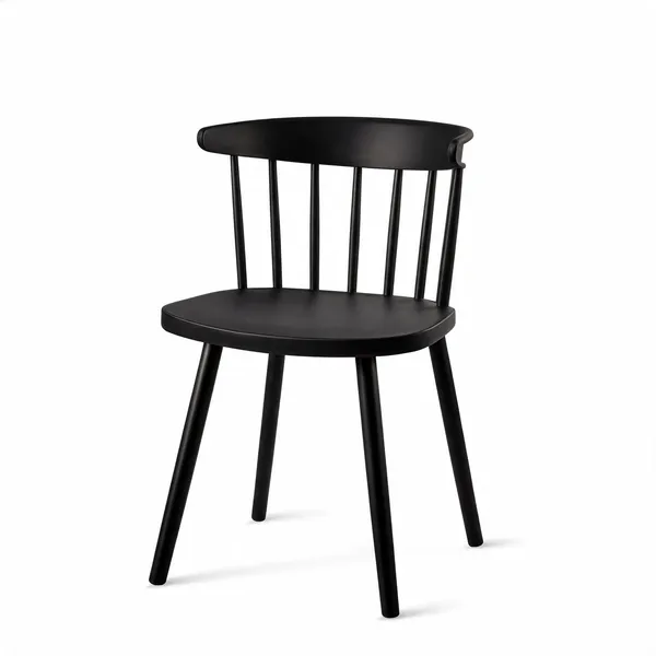 Plastic_Spindle_Back_Black_Dining_Chair