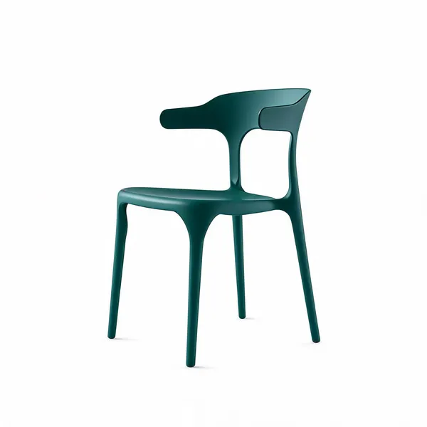 Plastic_Modern_Stackable_Green_Dining_Chair