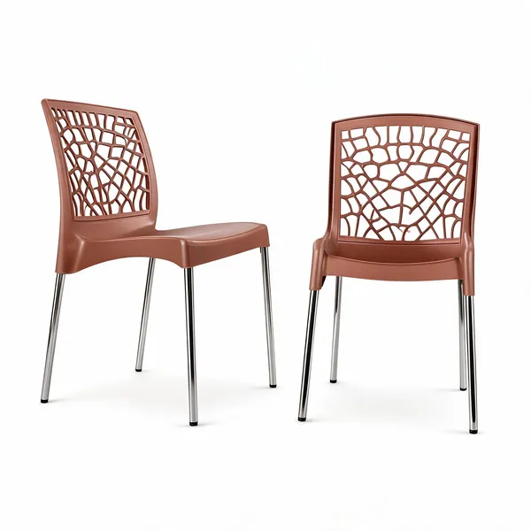 Plastic_Contemporary_Geometric_Brown_Dining_Chair