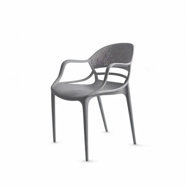 Plastic_Modern_Grey_Mesh_Back_Armchair