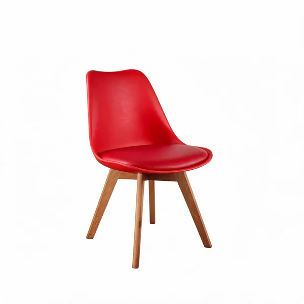Plastic_Modern_Red_Dining_Chair_With_Wooden_Legs