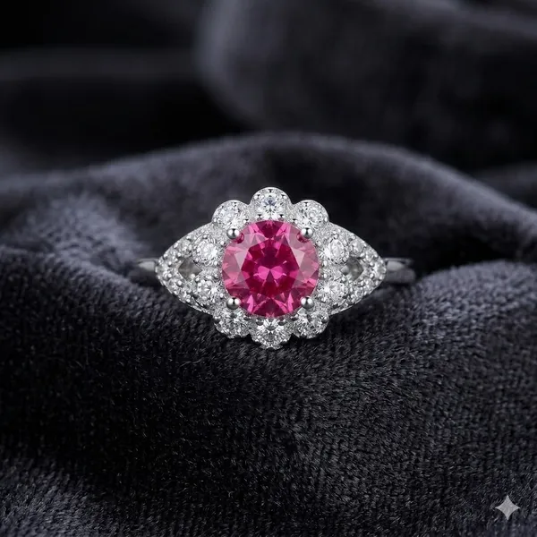 Silver_And_Pink_Ruby_Stone_Floral_Halo_Ring_For_Women