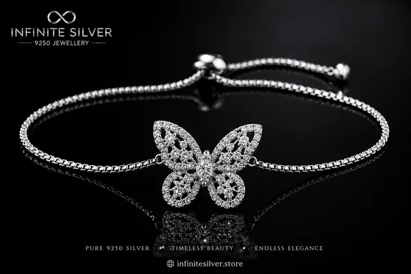 Silver_925_Sterling_Butterfly_Stone_Bracelet_For_Women