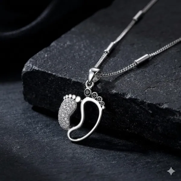 Silver_925_Sterling_Baby_Feet_Pendant_Necklace_For_Women