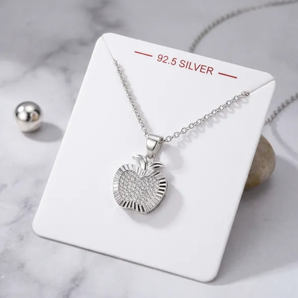 Silver_925_Sterling_Apple_Pendant_Necklace_For_Women