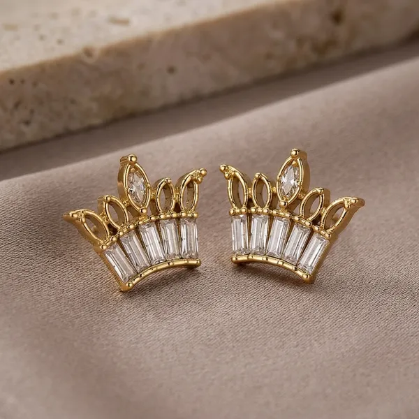 Rose_Gold_Plated_925_Sterling_Crystal_Crown_Stud_Earrings_For_Women