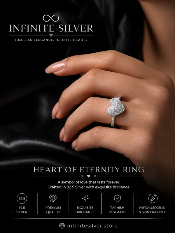 Silver_Heart_Shaped_Diamond_Studded_Ring_For_Women