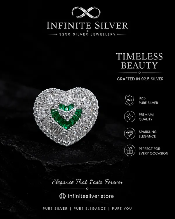 Silver_Heart_Shaped_Diamond_Studded_Ring_For_Women