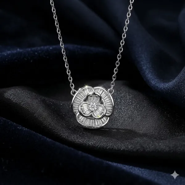 Silver_925_Sterling_Floral_Spiral_Pendant_Necklace_For_Women