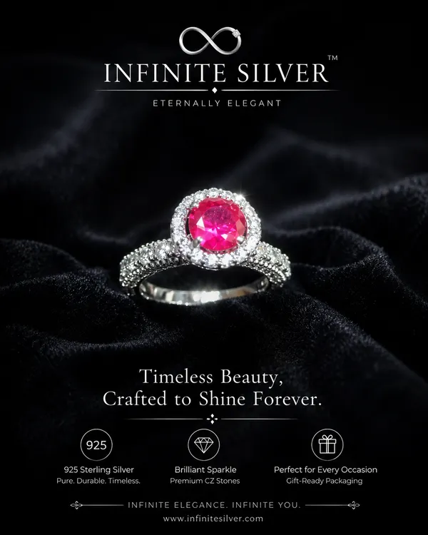 Silver_Plated_Pink_Stone_Halo_Engagement_Ring_For_Women