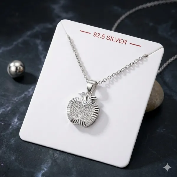 Silver_925_Sterling_Apple_Pendant_Necklace_For_Women