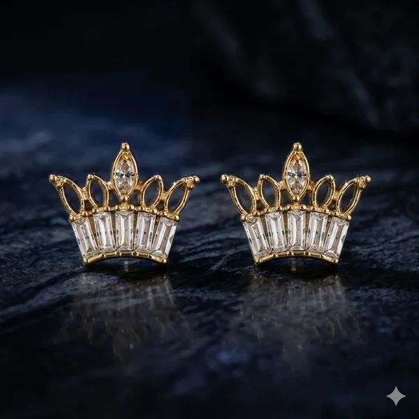 Rose_Gold_Plated_925_Sterling_Crystal_Crown_Stud_Earrings_For_Women