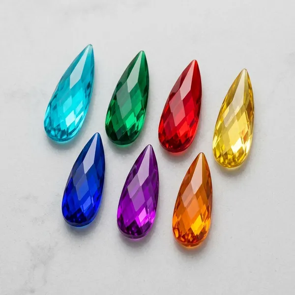 Pack_Of_300_Faceted_Teardrop_Acrylic_beads