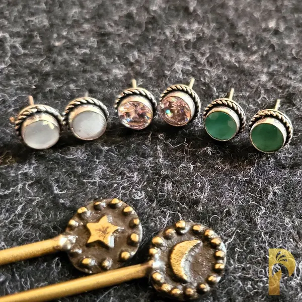 Multicolor_Oxidised_Premium_And_Fancy_Design_Stud_Earrings_For_Women_Pack_Of_3