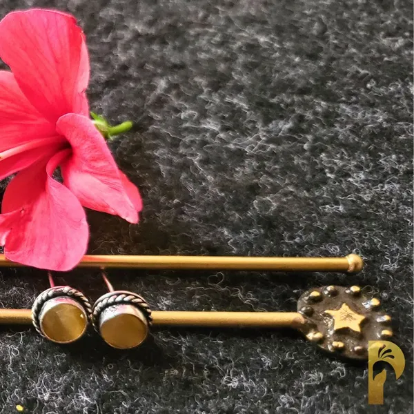 Silver_And_Yellow_Oxidised_Premium_And_Fancy_Design_Stud_Earrings_For_Women_Pack_Of_2