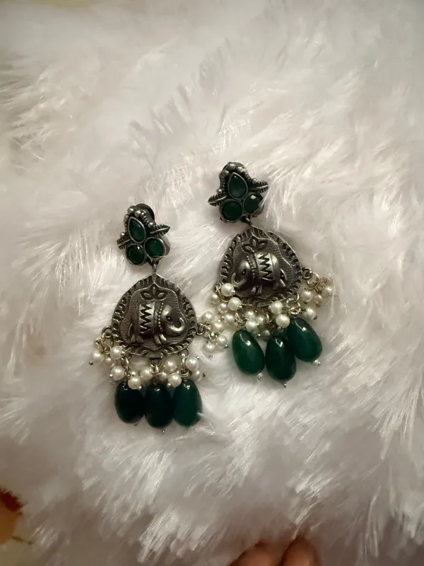 Silver_And_Green_Oxidised_Premium_And_Fancy_Design_Chandbali_Earrings_For_Women