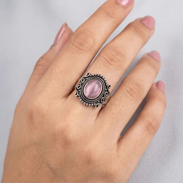 Silver_And_Pink_Oxidised_Premium_And_Fancy_Design_Ring_For_Women
