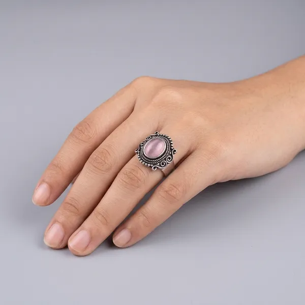 Silver_And_Pink_Oxidised_Premium_And_Fancy_Design_Ring_For_Women
