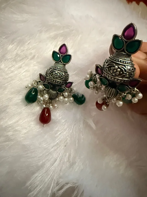 Multicolor_Oxidised_Premium_And_Fancy_Design_Jhumka_Earrings_For_Women