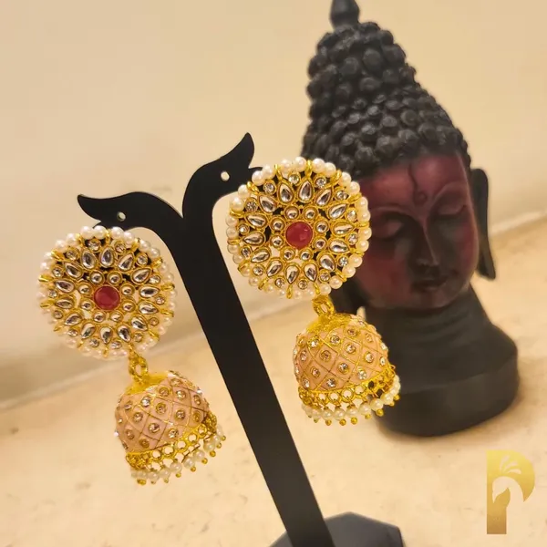 Gold_Plated_Alloy_Metal_Premium_And_Fancy_Design_Jhumka_Earrings_For_Women