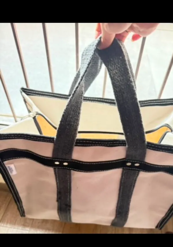 Beige_And_Black_Cotton_Canvas_Premium_And_Fancy_Design_Tote_Bag_For_Women