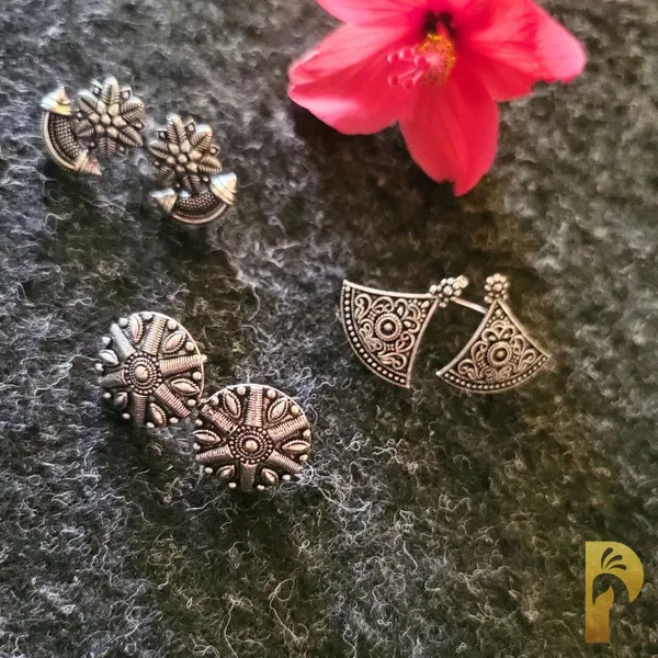 Silver_Oxidised_Premium_And_Fancy_Design_Stud_Earrings_For_Women_Pack_Of_3