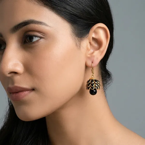 Black_And_Gold_Alloy_Metal_Premium_And_Fancy_Design_Drop_Earrings_For_Women