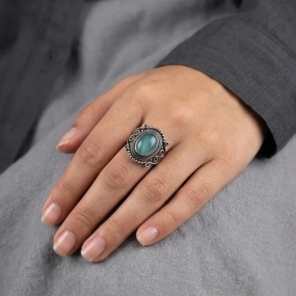 Silver_And_Green_Oxidised_Premium_And_Fancy_Design_Ring_For_Women