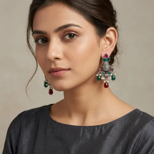Multicolor_Oxidised_Premium_And_Fancy_Design_Jhumka_Earrings_For_Women