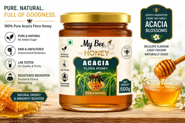 My_Bee_Pure_Acacia_Flora_Honey_Jar