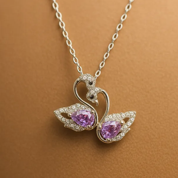 Voilet_Swan_Pendant